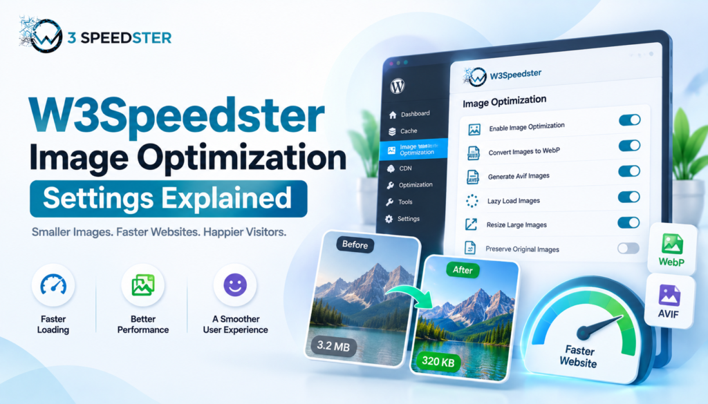 W3Speedster Image Optimization: Settings Guide